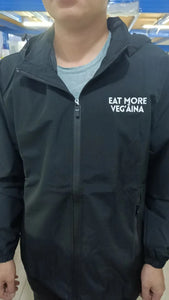 Eat More VegʻĀINA Black Rain Jacket