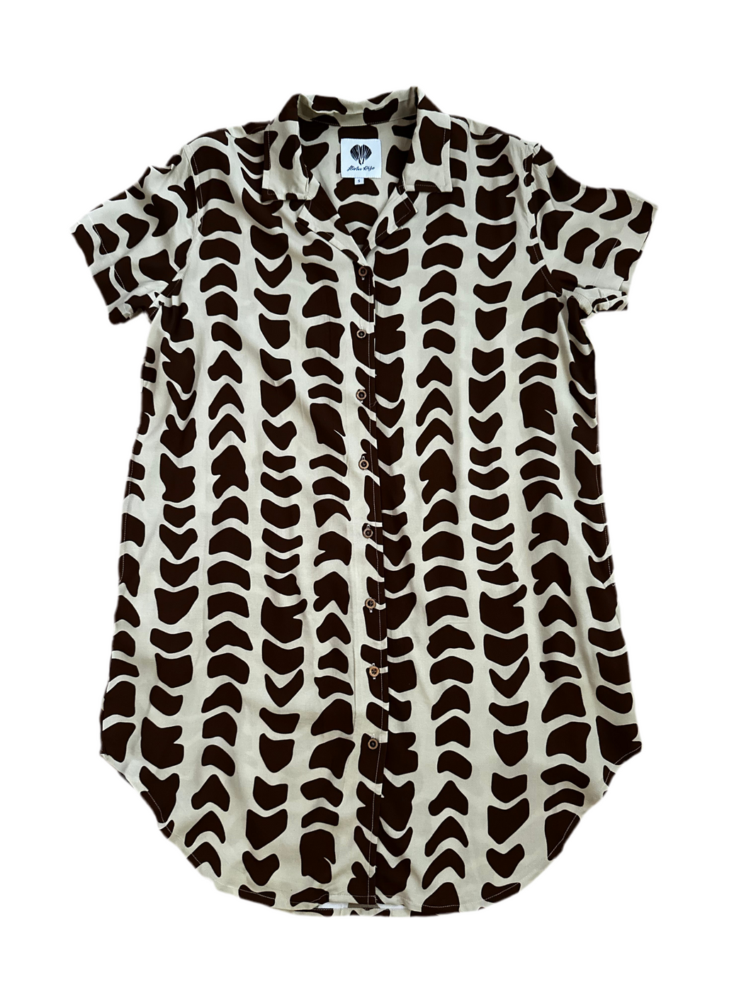 Hebrew cone aloha shirt dress Hulalei Designs Hebrew cone aloha shirt dress Hulalei Designs
