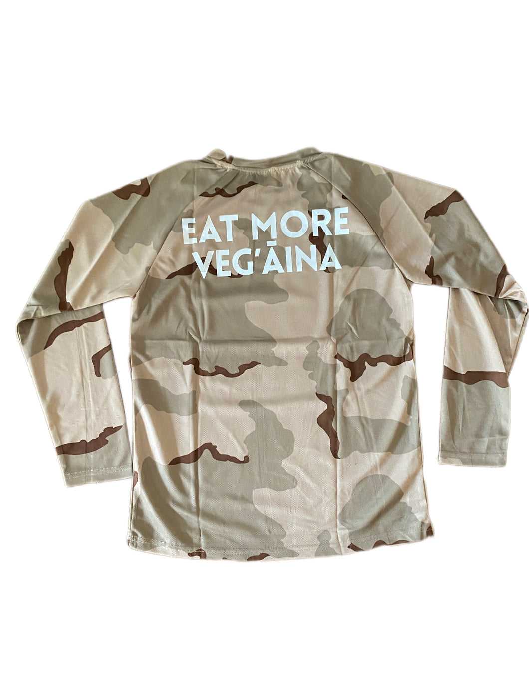 Eat More VegʻĀINA Camo Longsleeve